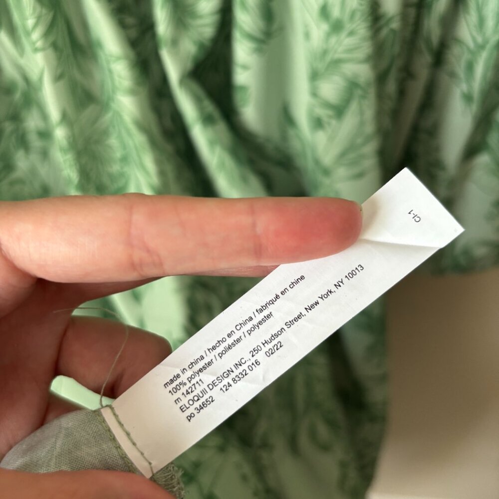 Eloquii 18 Floral Printed Tiered Bubble Sleeve Smocked Waist Midi Dress NEW - Picture 8 of 11